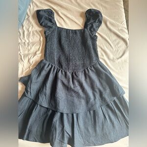 H&M tiered-skirt smocked dress